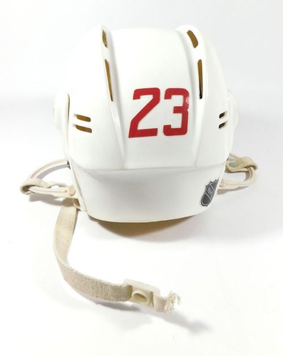2009-10 Steven Goertzen Carolina Hurricanes Game-Worn Used Bauer Helmet #23
