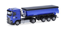 HERPA,IVECo S-Way ND 4x2 with 3-axle bucket HOCH TIEF, 1/87, HER960052