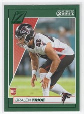 #112 2024 Panini Zenith 2 Minute Drill Bralen Trice Rookie Atlanta Falcons