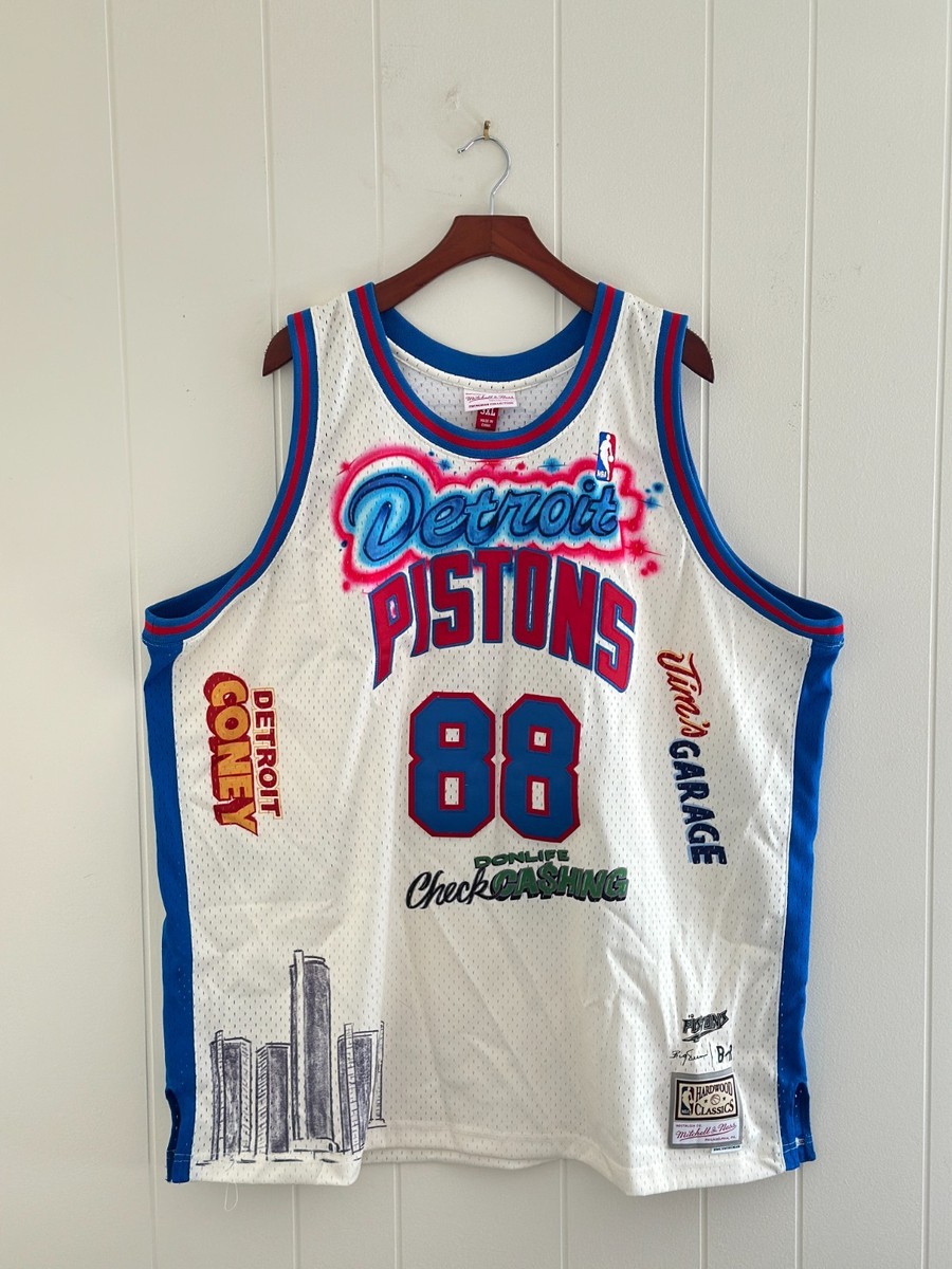 Mitchell & Ness Detroit Pistons ゲームシャツ Mitchell & Ness x Big Sean x Detroit Pistons Swingman Jersey | eBay