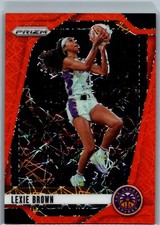 2024 Panini Prizm WNBA #110 Lexie Brown Orange Velocity Prizms