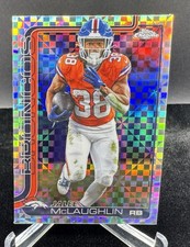 2025 Topps Chrome Football - Jaleel McLaughlin #90 X-fractor - Denver Broncos