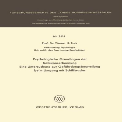 Psychologische Grundlagen Der Kollisionserkennung Eine Untersuchu