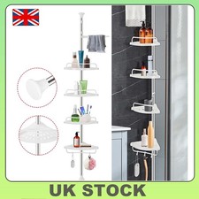 4-Layer Rustproof Adjustable Corner Shelf for Bathroom / Storage Shower Caddy