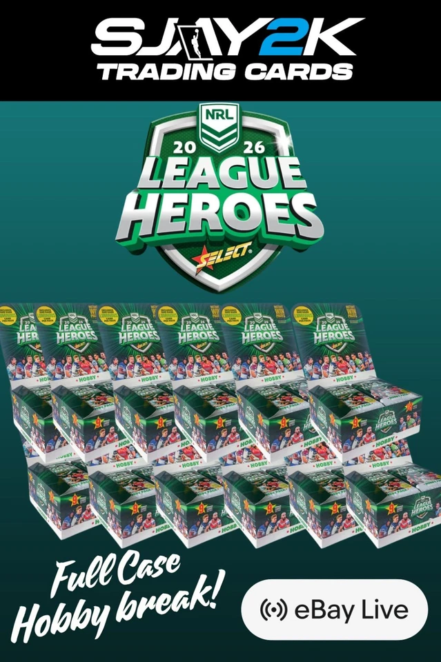Select NRL League Heroes 12 Hobby Box Group Break #21 - PYT