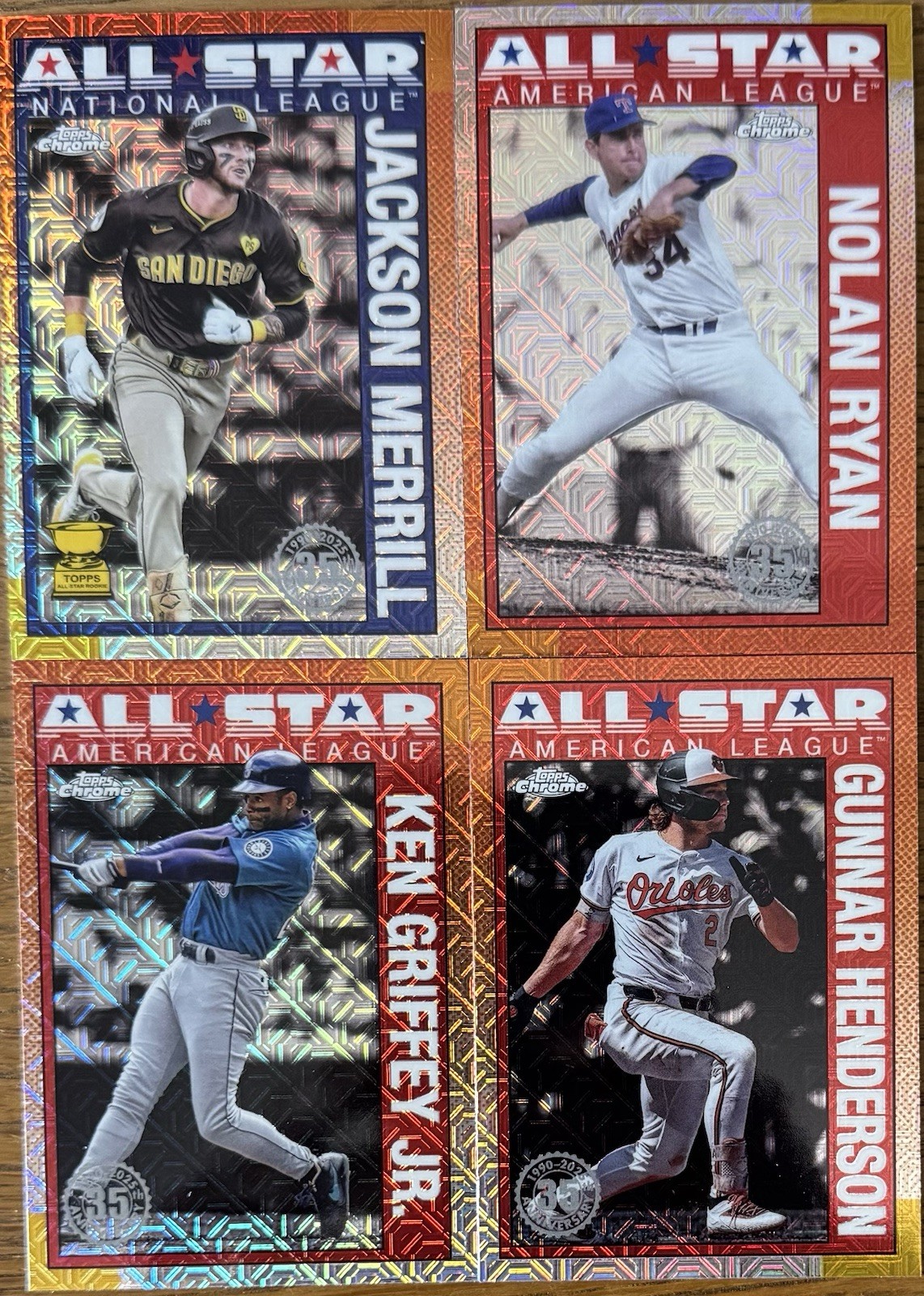 2025 Topps Series 2 Silver Pack Mojo 1990 All-Star Singles for Your Set