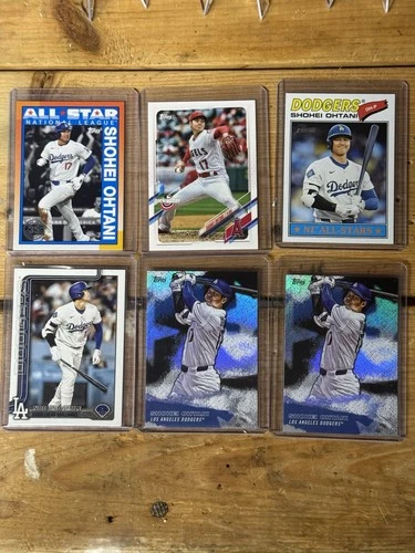 Shohei Ohtani Multiple Variation Topps Cards Lot Of 6 2021-2026