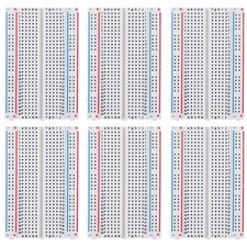 6 PCS Breadboard Set Prototype Board 400 Pin Solderless Kit for Raspberry Pi