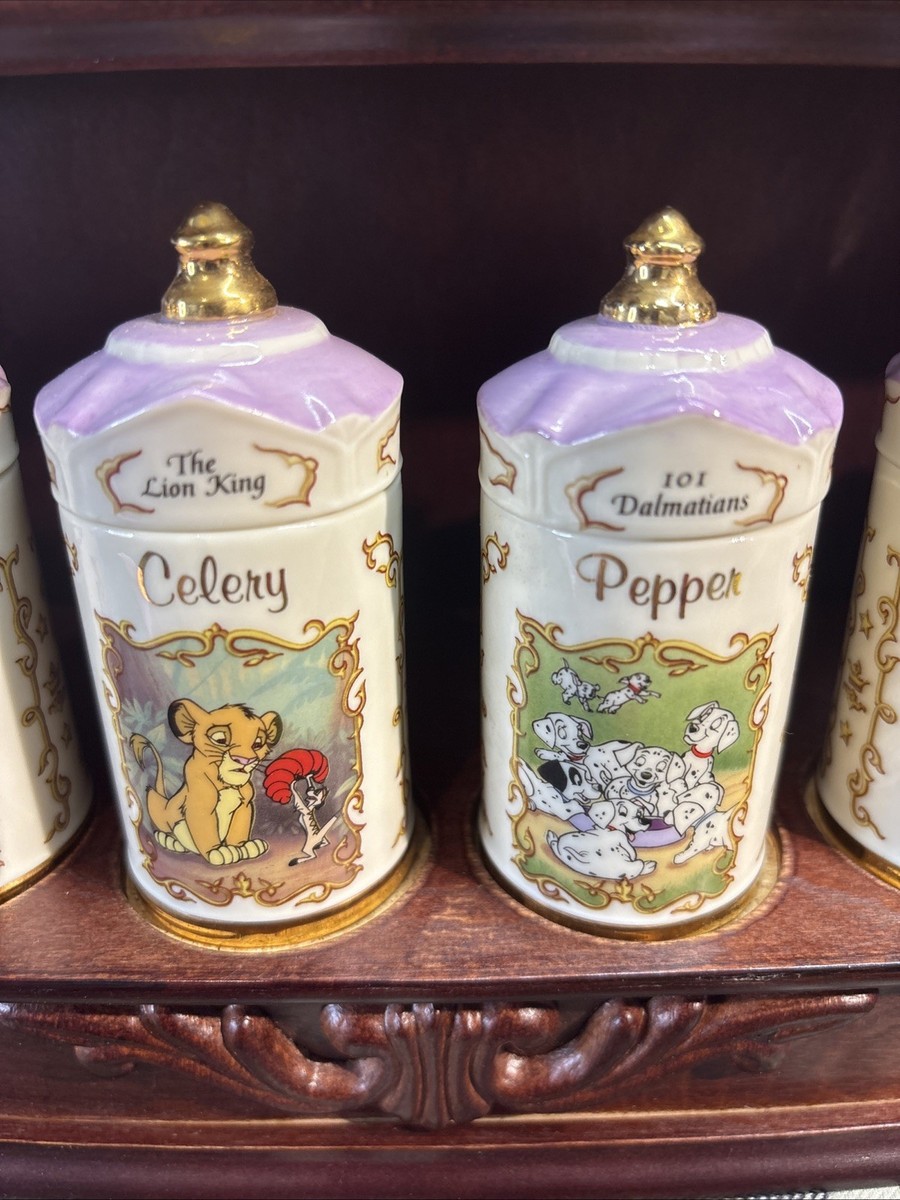 Lenox 1995 Walt Disney Spice Jar Collection All 24 types set