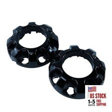 2 PCS New 2017-2022 F250 F350 Super Duty Front Gloss Black Wheel Center Hub