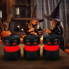 Halloween LED Pumpkin Lights Collapsible Outdoor Decoration 6 Pack