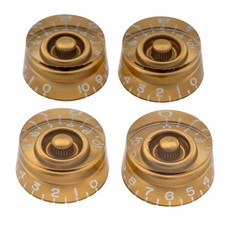 Musiclily Pro 4Pcs Gold Left Handed Inch Control Knob For USA Les Paul LP Guitar