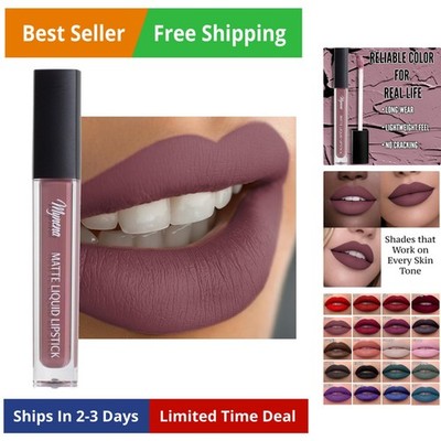 Dusty Mauve Rose Liquid Lipstick | Long-Lasting Comfort | Smudge-Proof Transf...