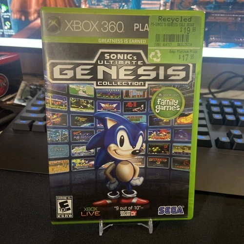 Sonic’s Ultimate Genesis Collection Xbox 360 Platinum Hits CIB Read Description