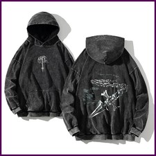 2025Anime Hunter X Hunter Washed Hoodies Manga Printed Hoodies For Men Harajuku