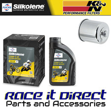 Oil & Filter Kit for Kawasaki Z900 RS Café 2018-2020 Chrome Silkolene & K&N