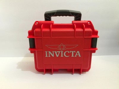 INVICTA LARGE Wristwatch CRATE Emergency Storage Protec RED Black Grey 12x10x6''