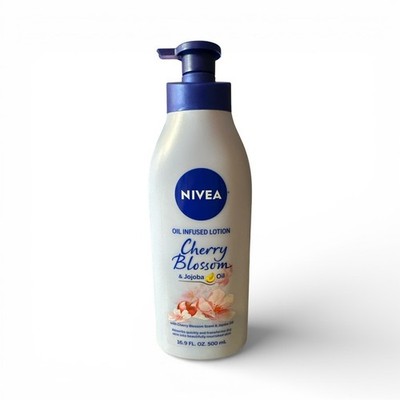 Nivea Oil Infused Lotion Unisex 16.9oz Cherry Blossom Scent and Jojoba Oil New