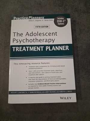 Practiceplanners Ser.: Adolescent Psychotherapy Treatment Planner : Includes...