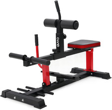 GMWD Adjustable Seated Calf Raise Machine with Band Pegs for Leg Training and Ex