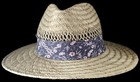 Outdoor Cap Brand Straw Hat Expand A Band One Size With Floral Trim. NWT — photo 1