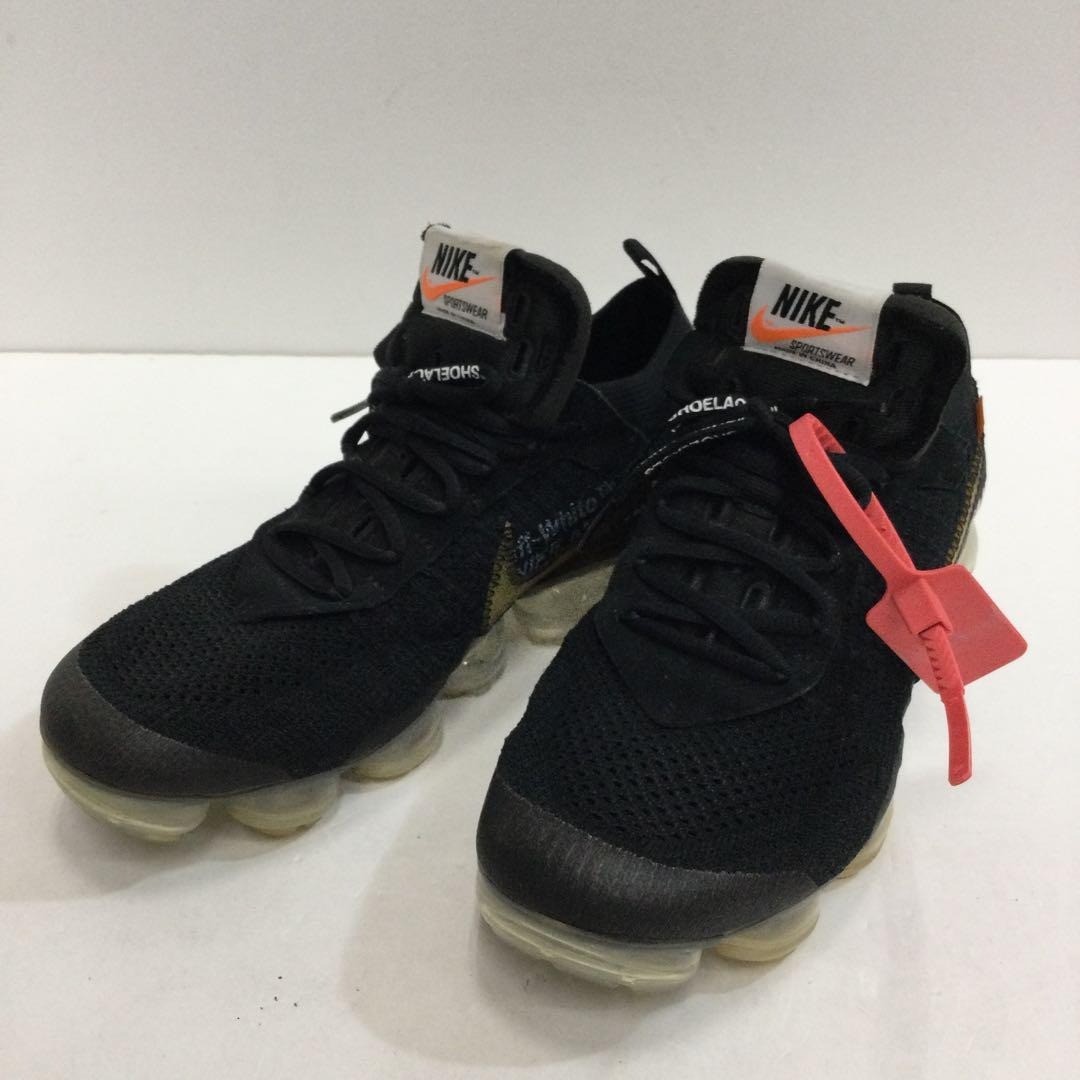 OFF WHITE X NIKE Nike Air VaporMax x OFF WHITE parte 2 nere trasparenti AA3831 002 US8 5 senza scatola buone+ 2