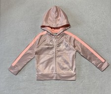 Puma Jacket Girls 5 Pink Hooded Full Zip Athletic Track Youth Kids NWT