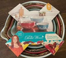 The Pioneer Woman Nesting 3pc Set Batter Mixing Bowl Pouring Bowl MAZIE NEW