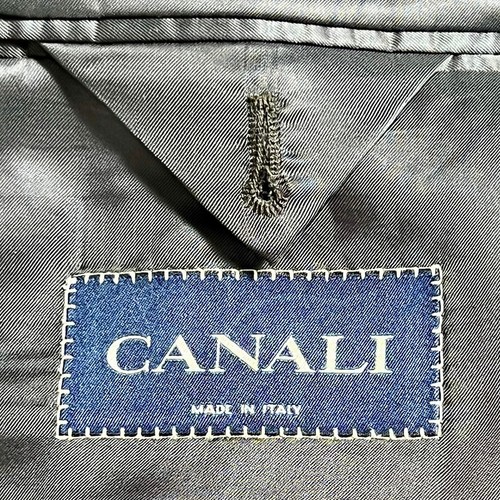 Canali Men’s Blazer Grey Super 120s 100% Wool Sport Coat Suit Jacket Size 42 - Picture 4 of 16