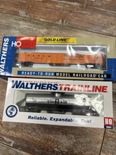 2 Walther Rolling Stock Cars Sinclair Tanker DRGW Orange New In Boxes 