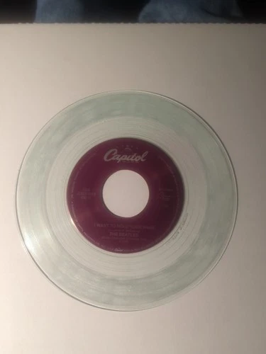 The Beatles Clear Vinyl Record New 45 rpm - CEMA  This Boy , I Want Two Hold