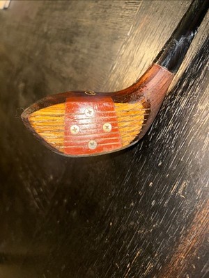 Vintage Antique Maple Wood Golf Club Driver Wilson Model S Patty