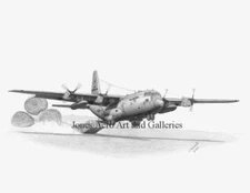 C-130E Hercules "Special Delivery" LAPES Mission Giclee Print by Willie Jones Jr
