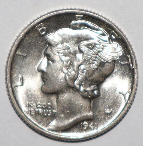 1941 Mercury Dime CH BU (X194)