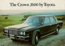 Toyota Crown 1976-1977 UK Market Sales Brochure 2600 Super Saloon, Custom Estate