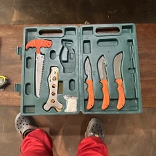 Accusharp 728C Satin Finish Blaze Orange Game Processing Kit