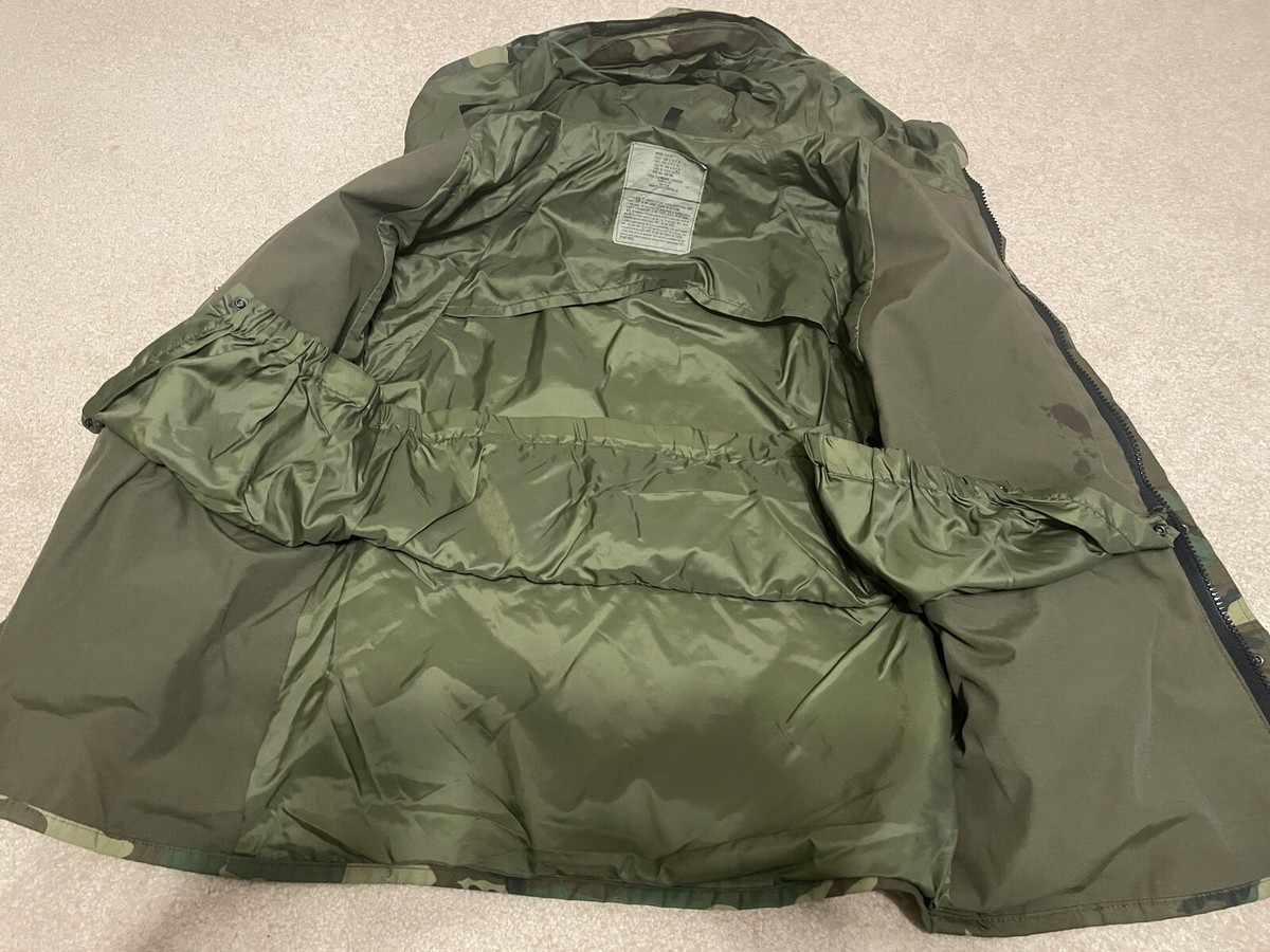 USGI US Army Gen 1 ECWCS Goretex Cold Weather Parka Coat Woodland