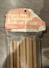 Vintage Columbia Minerva Punch Hook Rug & Embroidery Stretch Frame NEW