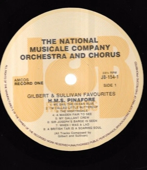 National Musicale Company Orchestra & Chorus, Gilbert & Sullivan, gatefold 3xLPs - Image 4 of 4