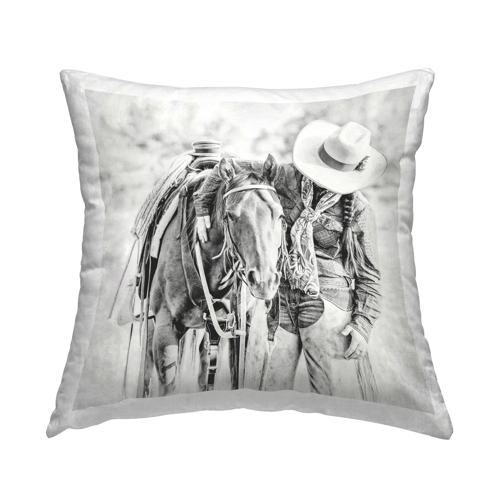 Almohadas para decoración del hogar con cojín para caballos