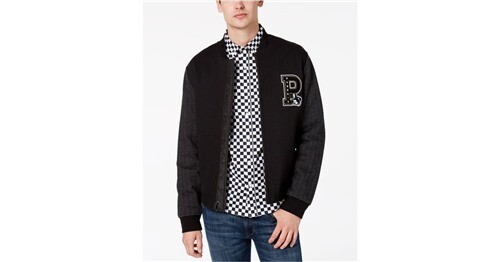 slim fit varsity jacket