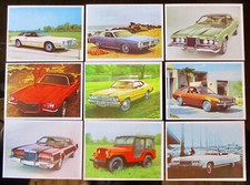 (10) 9x Car Flash cox Americana Collectible Images US Cars Lincoln Jeep Cadillac