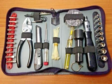 10 Pc Indoor Outdoor Home Repair Tool Kit Set with Zippered Storage Case