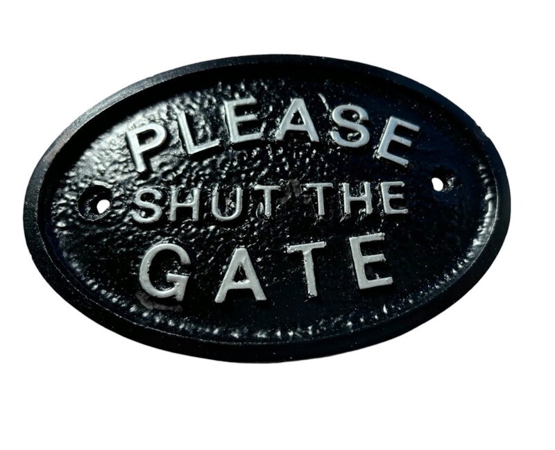 Targa Da Parete "Welcome To Our Home" In Resina Nera Con Lettere Argento, Per Esterni, 13x8,5 Cm - 2