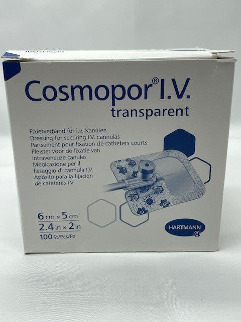 Cosmopor I.V transparent Fixierverband 6cm x 5cm - 100 St
