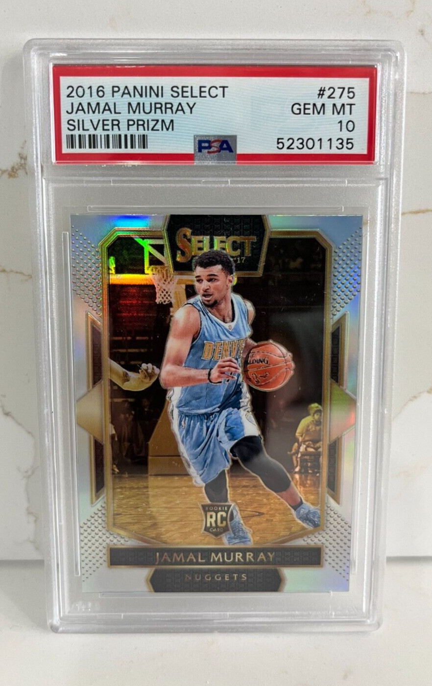 2016 Jamal Murray Silver Prizm PSA 10 Rookie Card #275 Panini Select