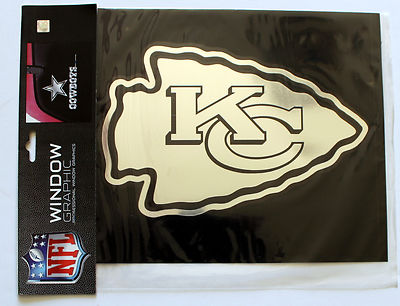 KANSAS CITY CHIEFS WORD//ARROW LARGE LOGO DECAL STICKER 16/"w x 14/"h ANY 1 COLOR