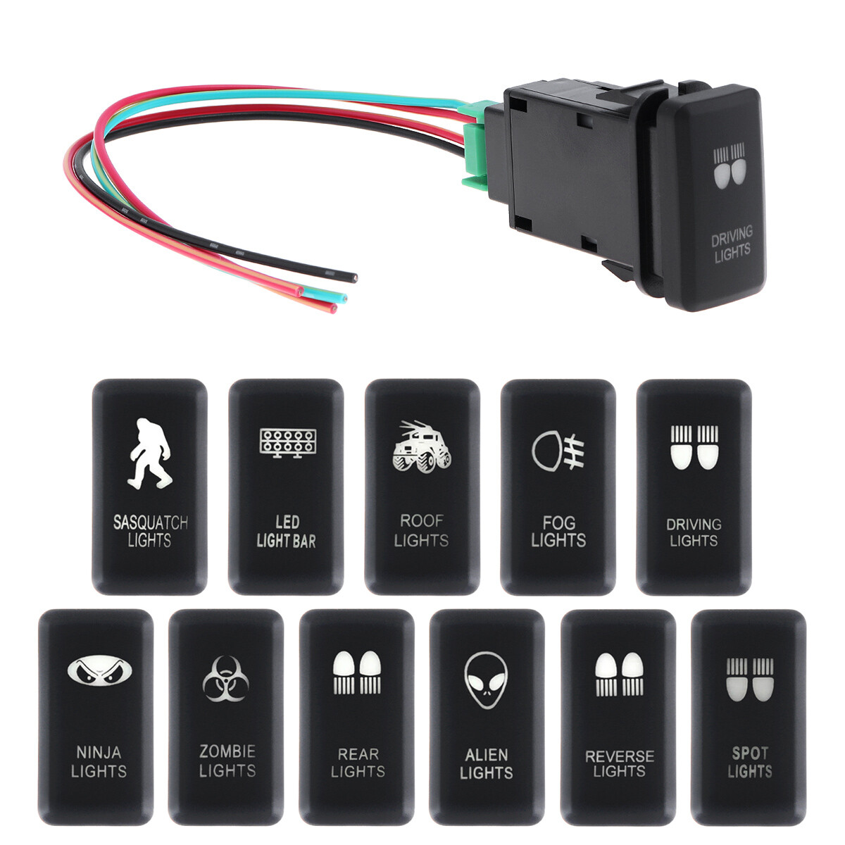 KATO-DENKI OPTION PARTS 640V(L) 青色LED 12V ON/Off Push