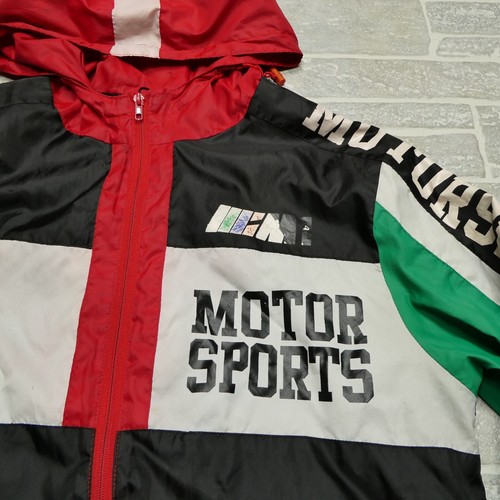 Veste Bleecker Mercer adulte moyen M1 sport automobile coupe-vent fermeture éclair complète capuche - Photo 2/11