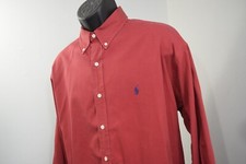 Polo Ralph Lauren Blake Dress Shirt Red Long Sleeve Button Up Mens Size XL